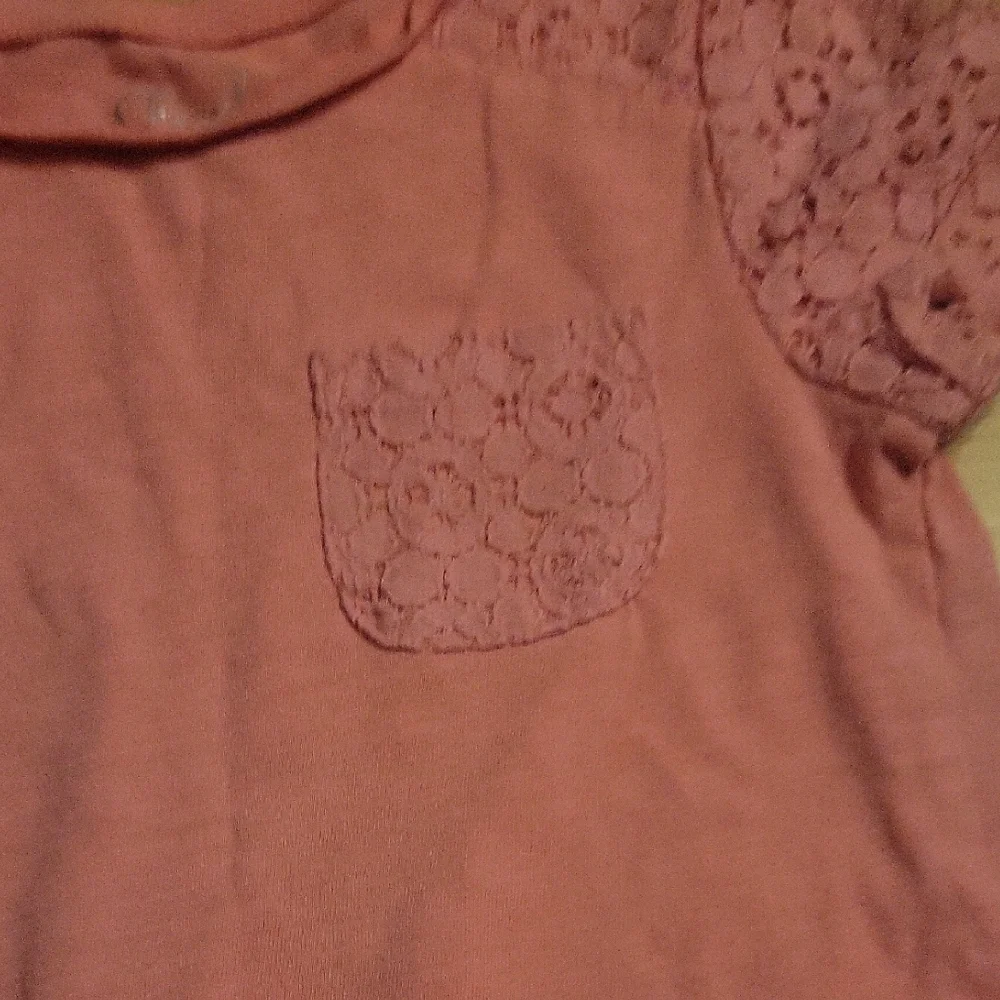 Cherokee Kids Coral Lace Sleeve Tee